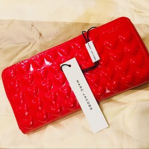 Marc Jacobs Red Leather Wallet